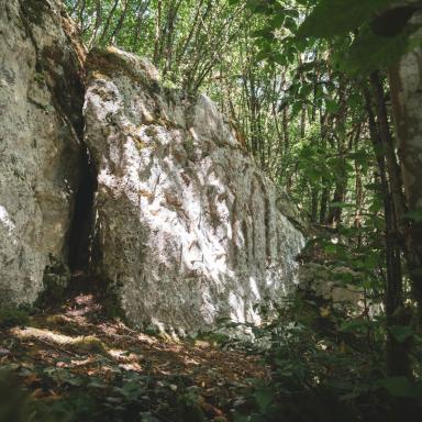 La stèle du Saint-Fleuret à Sauzelles